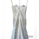 Oleg Cassini  Satin Lace Strapless Wedding Dress Size 4 Photo 6