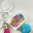 The Bar Keychain purse charm Beaded Keychain For Women,  Keychain, Silicone bead keyc Photo 4