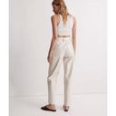 Madewell NEW  The Perfect Vintage Straight Pant Faux Leather Linen Photo 1