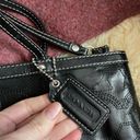 Coach Signature Stitched Patent Tote F15142 black tote scarf included monogram Photo 9