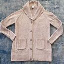 CAbi  Wheat (Beige) Button Front Long Steady Knit Cardigan Large Photo 0