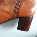 Frye  Stella Whiskey Brown Cognac Leather Zip Short Ankle Boots Photo 5