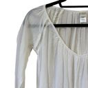 L Space White Cotton quarter sleeve Cover up Size XS Photo 1