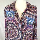 cupio beautiful vibrant colors boho mandala print shirt dress size medium Photo 1