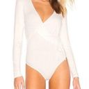 Capulet  Prima white ribbed long sleeve bodysuit size S Photo 0