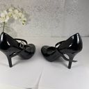 Shiekh  Black Shinny Heels with Strap - Size 9 Photo 2