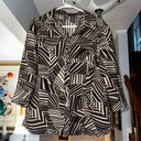 East 5th  Geometric Pattern Button Down Shirt Sz M Photo 0