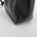 Liz Claiborne Womens  Black Faux Leather Shoulder Bag Vintage 90's Strap Y2K Photo 13