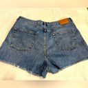 Topshop  mom blue Jean denimshorts frayed edges US women’s  14 Photo 2