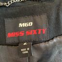 Miss Sixty M60  full length black button wool coat L Photo 5