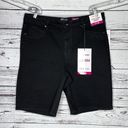 Bermuda Faith Jeans Woman NWT Size 20W Black Denim Hi-Rise Skinny  Jean Shorts Photo 0