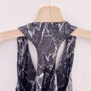 Beyond Yoga  Lux Print Snake Skin Sports Bra Cut Out Black Grey Photo 2