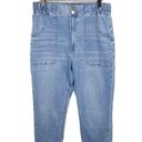 White House | Black Market  Extra High Rise Relaxed Tapered Ankle Jeans Stretch 10 Photo 0