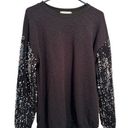 Suzanne Betro  sweatshirt with sequin arms Photo 0