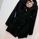 Nine West  Black Lightweight Hooded Parka utility jacket sz small Photo 9