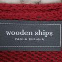 Wooden Ships  Mini Football Knit Sweater Red Sz M/L Photo 6