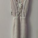 Storia  Lace Up White Dress with Cream Undertones New Size S White Party Photo 0