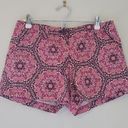 New York & Co. Manhattan Chino Shorts in Pink and Red Print Photo 0