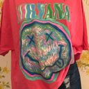 Nirvana NWOT oversized distressed short sleeve graphic T shirt dress size S/M Photo 3