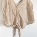 Wishlist  Button Cami Tie Waist Cream Small Photo 2