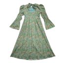 Tuckernuck  NWT Hyacinth House Olga in Green Floral Tie Back Cotton Dress S Photo 4