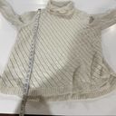 Lou & grey  Cream Knit Long Sleeve Cowl Turtleneck Sweater Size XL Photo 8