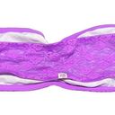 PINK - Victoria's Secret  Purple Floral Lace Bandeau Bra Size Large / L - NEW Photo 3