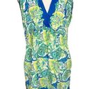 Ralph Lauren Lauren  Swim Coverup Blue Green Paisley Floral Lightweight Cotton L Photo 0