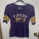 Russell Athletic LSU Tigers Women's V-Neck T-Shirt Russell Size Medium 7-9 Photo 0