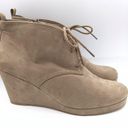 DV by Dolce Vit a suede lace up wedge booties Terri women’s Size 11 Photo 3