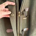 Pendleton  Merino Wool Hooded Car Coat Shacket, Olive Green & Toggle Close sz. 18 Photo 6