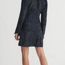 Madewell  Seamed Long-Sleeve Mini Dress in Ditsy Floral Size 4 NWT Black Photo 1