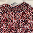 Tommy Hilfiger  Women’s July 4th Preppy Red Blue Roll-sleeve Button Blouse Sz L Photo 4