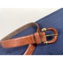 Talbots Vintage  Large Womens Belt Alligator Tan Brown Gold USA Made READ Photo 12