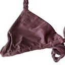 Mikoh new  ༄ Indies Macramé Sexy String Bikini Triangle Top ༄ Fringe Wine ༄ Small Photo 4