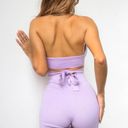 Tiger Mist Derby Crop Top in Lilac Purple Photo 2