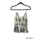 L'AGENCE L’AGENCE Chiara Marble Print Twist Sleeveless Tank Top V-Neck Blouse Photo 2