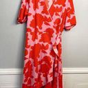 Blossom Women's True Wrap, Short Sleeve, Bold Boho  Dress, Fits like XXL Photo 0