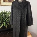 Anne Klein Ann Klein Black and Grey Size S tweed Coat Photo 0