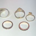 Lot of 5 Vintage Gold Tone & Silver Tone Boho Rings Adjustable & Size 6 & 8 Photo 2