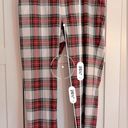 Tommy Hilfiger , Red, Green, & White Plaid Pull On Pants, Size 30 🎄 Photo 2