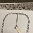 Talbots  Silver Tone / Blue Statement Necklace NWT Adjustable Length Photo 8