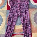 Lounge Tiger Print  Two Piece Matching Set Sweatsuit Sweatshirt Joggers Medium Photo 1