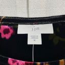 J.Jill  Black Floral Velvet Long Sleeve Blouse Sz.M NWT Photo 3