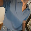 Tahari Blue Collared Shirt Photo 3