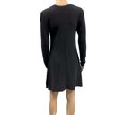 Alfani  Black Knit V Neck Button Down Cardigan Duster Tunic Long Sleeve Womens S Photo 2