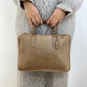 Coach Vintage  Slim Satchel Large #9430 Leather Handbag Valise Tan Putty Photo 0