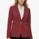 Tommy Hilfiger   Red Plaid One-Button Blazer size 4 slim Photo 12