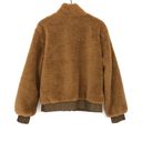 Zyia  Reversible Teddy Bomber Jacket Brown Cream XL Photo 9