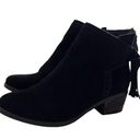 American Eagle  Outfitters Womens 6 Bootie Ankle Suede Leather Black Tassel Shoe Photo 0